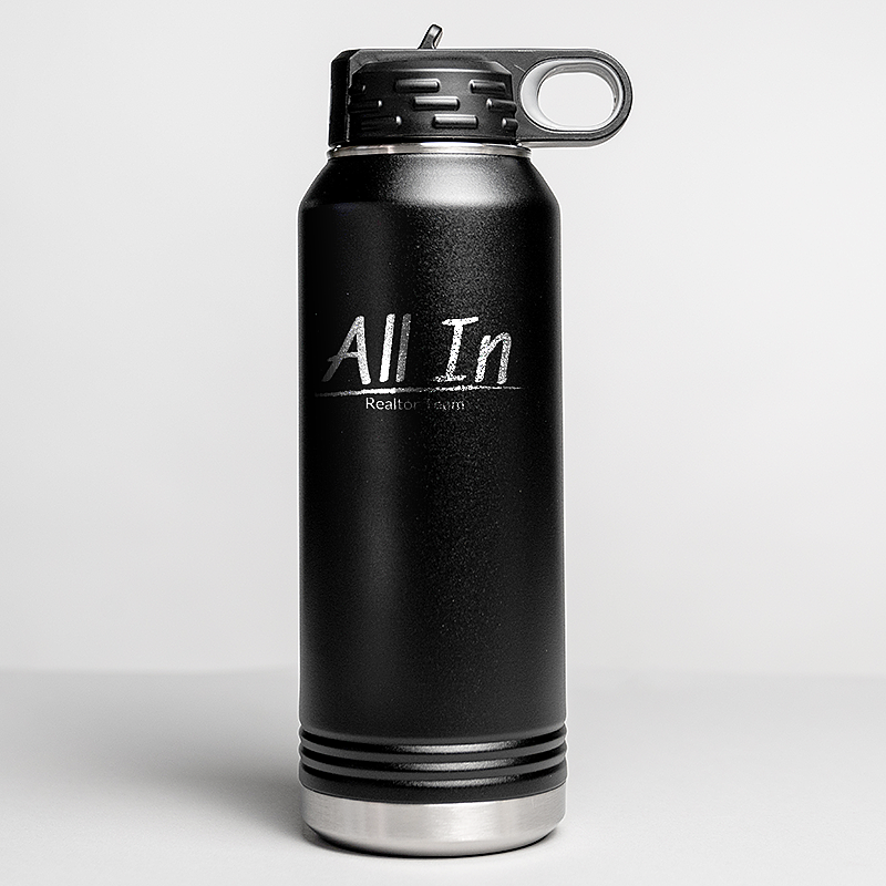 Picture of Black 32 oz. Polar Camel Water Bottle with Flip Sip Lid