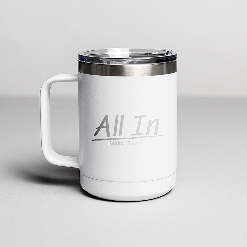 Picture of White 15 oz. Polar Camel Mug with Slider Lid