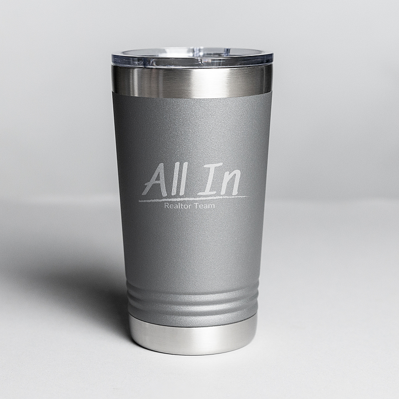 Picture of Gray 16 oz. Polar Camel Pint with Slider Lid