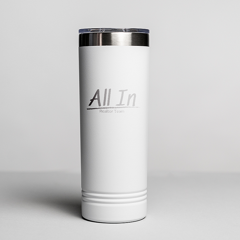 Picture of White 22 oz. Polar Camel Skinny Tumbler with Slider Lid