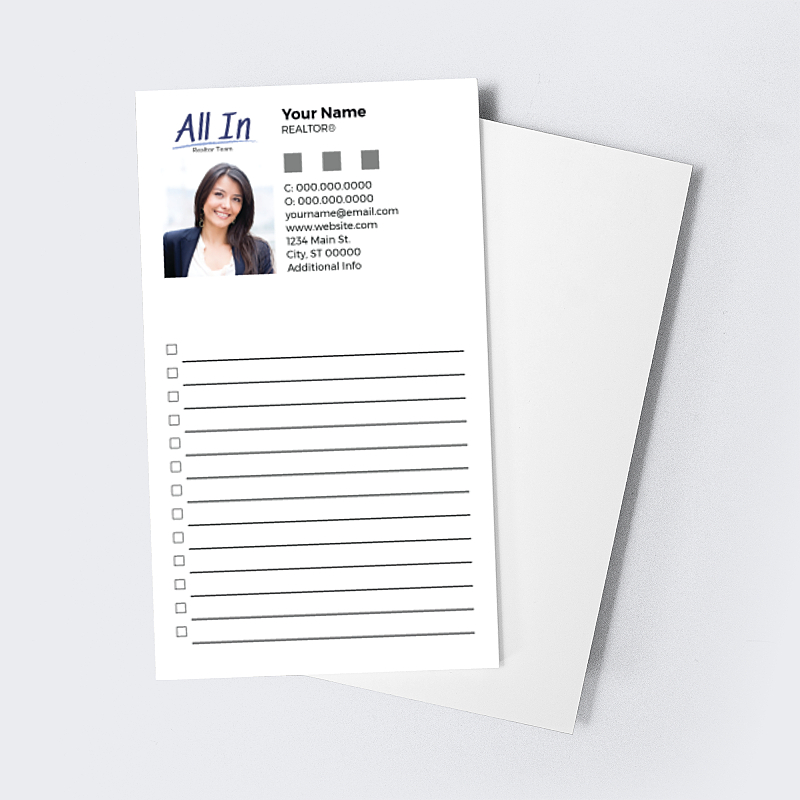 Picture of Custom Every Page Notepads