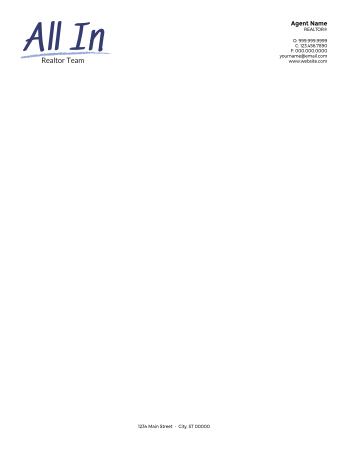 Picture of White 70lb Letterhead