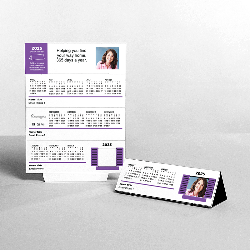 Picture of Custom Tented Desk Calendars - 2025