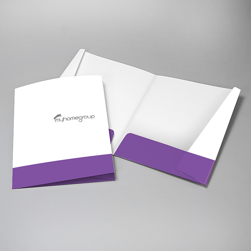 Picture of Glueless Pocket Folder - 8.875" x 11.5"