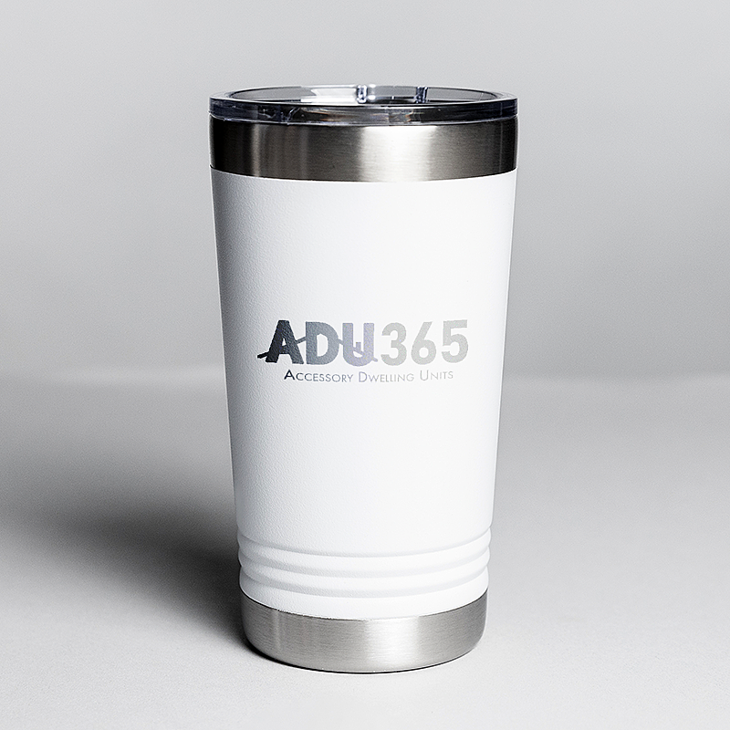 Picture of White 16 oz. Polar Camel Pint with Slider Lid