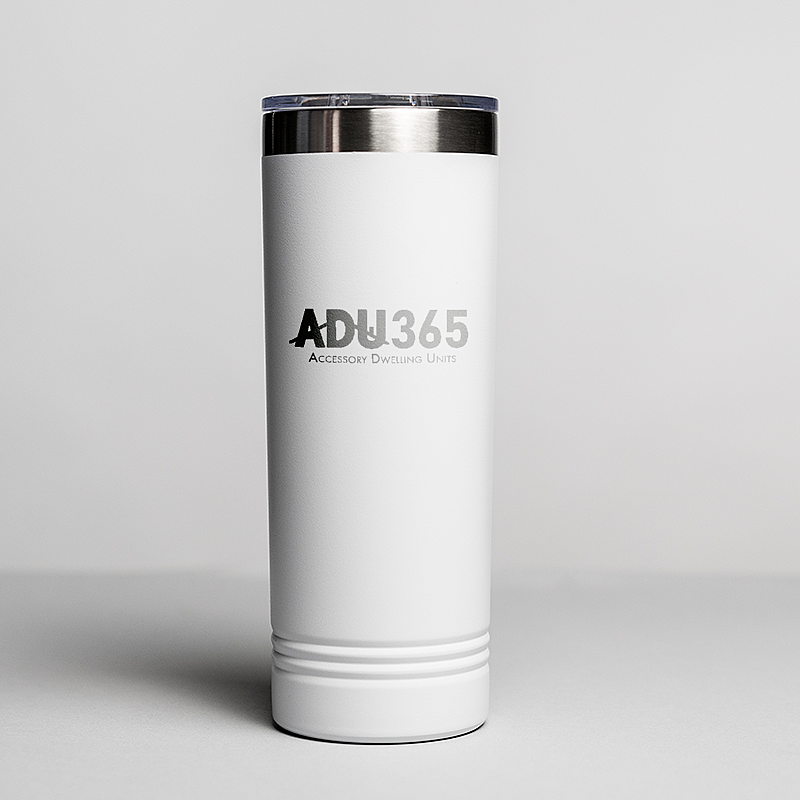 Picture of White 22 oz. Polar Camel Skinny Tumbler with Slider Lid