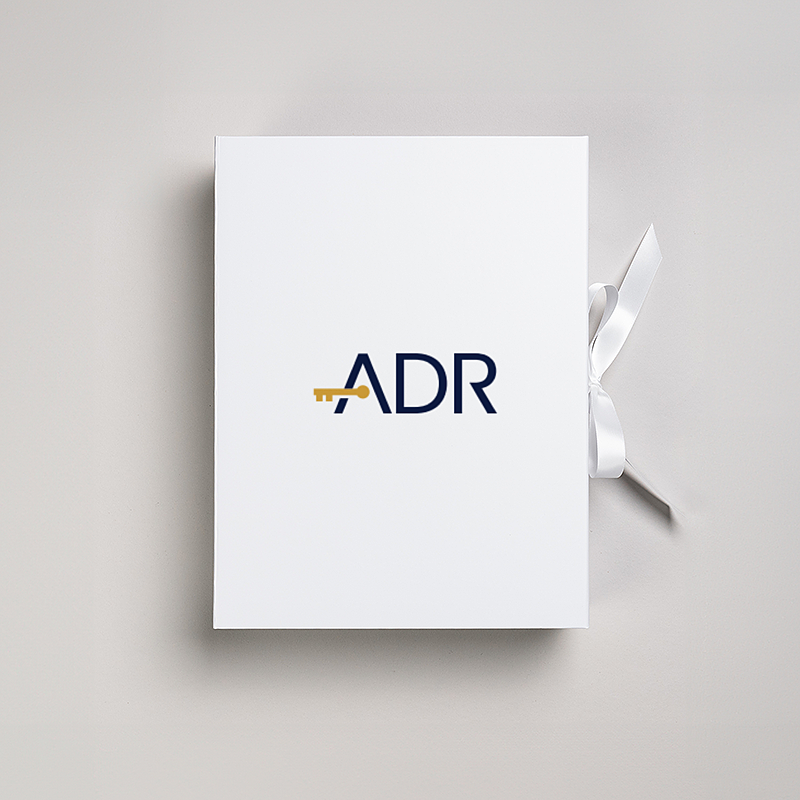 Picture of Magnetic Presentation Box with Ribbon - White