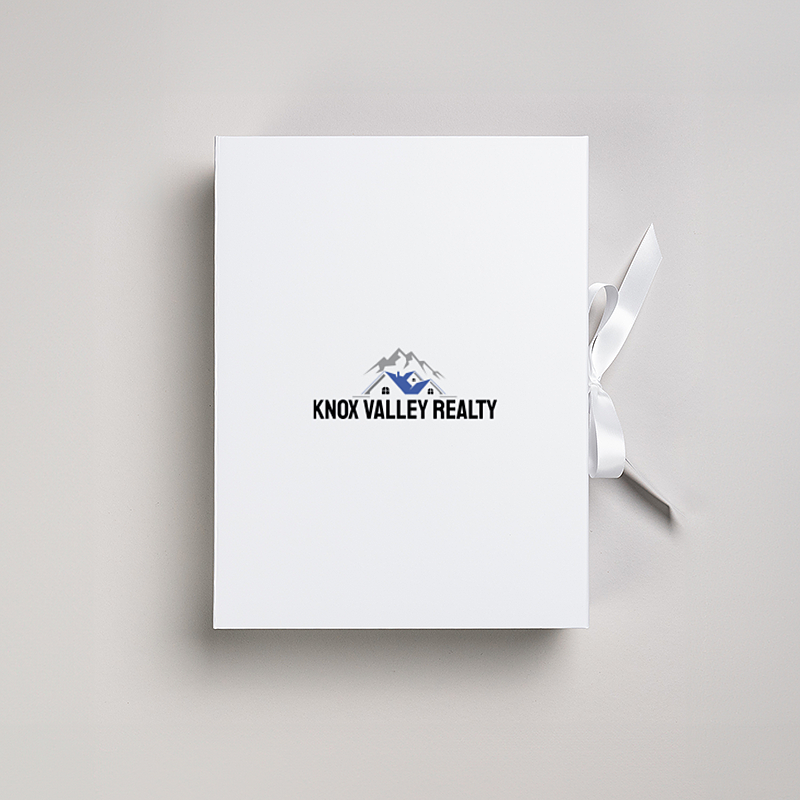 Picture of Magnetic Presentation Box with Ribbon - White