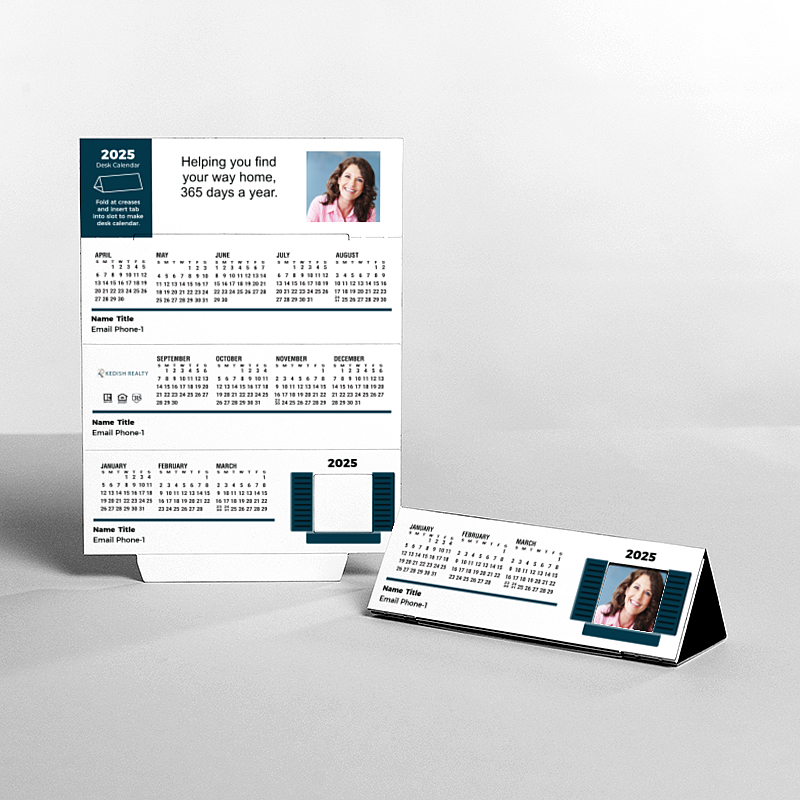 Picture of Custom Tented Desk Calendars - 2025