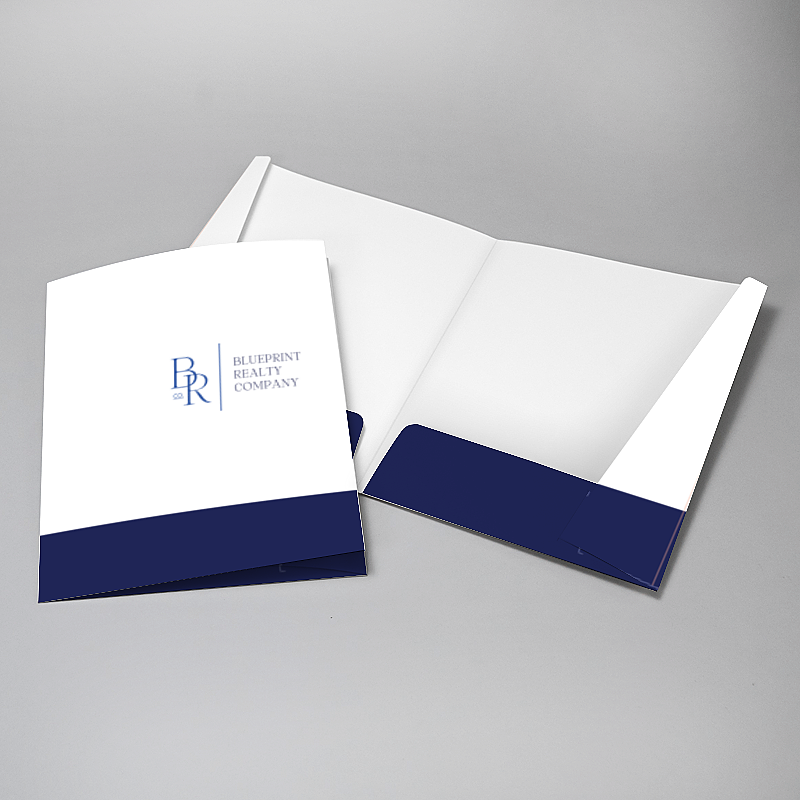 Picture of Glueless Pocket Folder - 8.875" x 11.5"