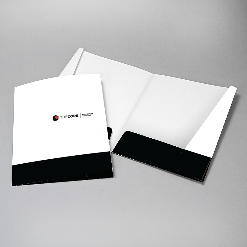 Picture of Glueless Pocket Folder - 8.875" x 11.5"