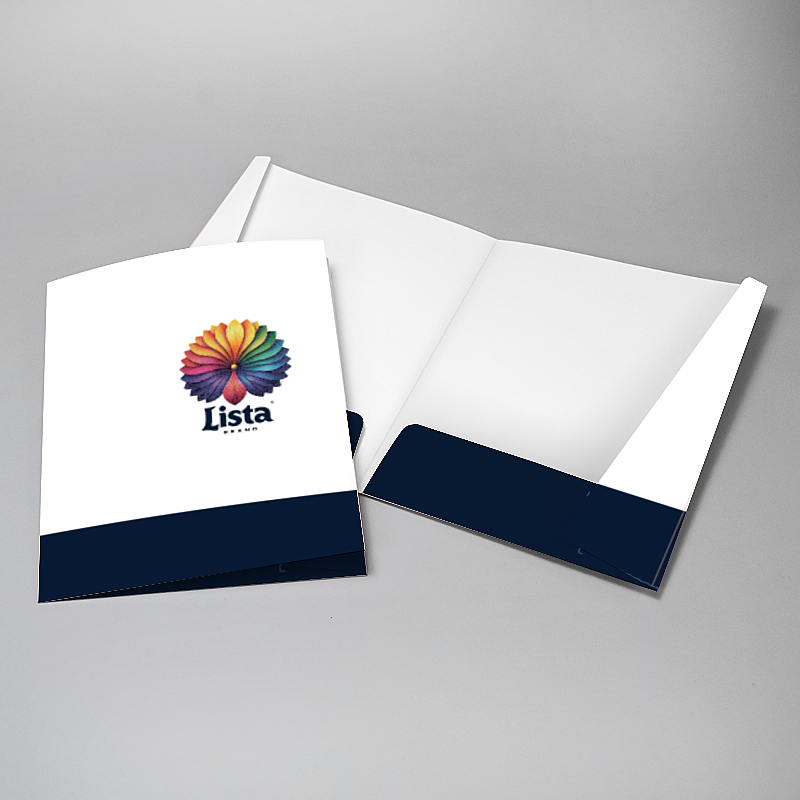 Picture of Glueless Pocket Folder - 8.875" x 11.5"