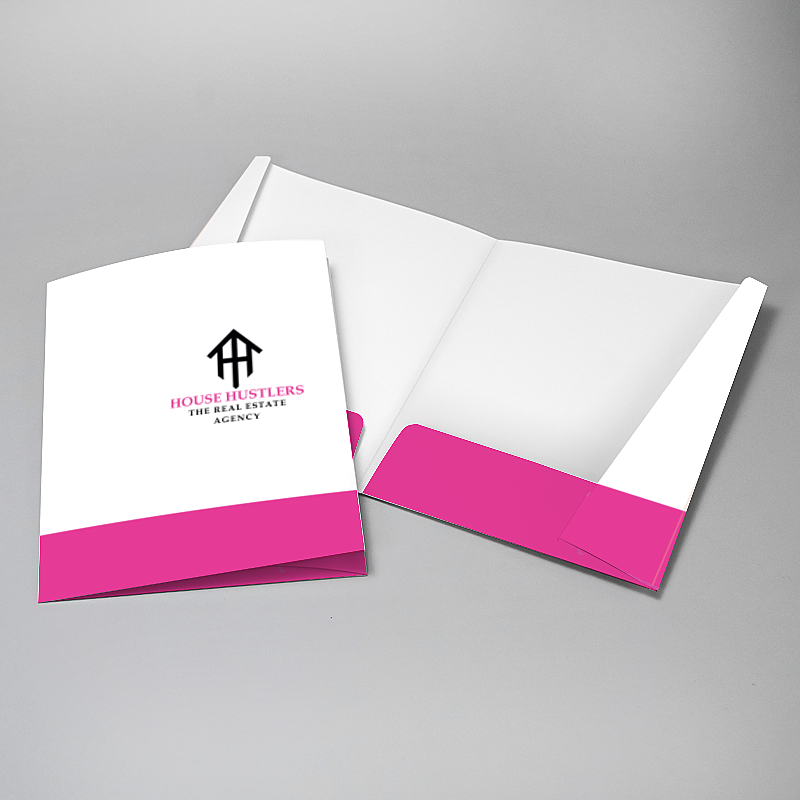 Picture of Glueless Pocket Folder - 8.875" x 11.5"