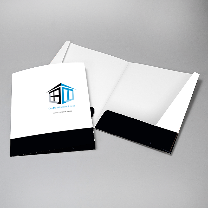 Picture of Glueless Pocket Folder - 8.875" x 11.5"