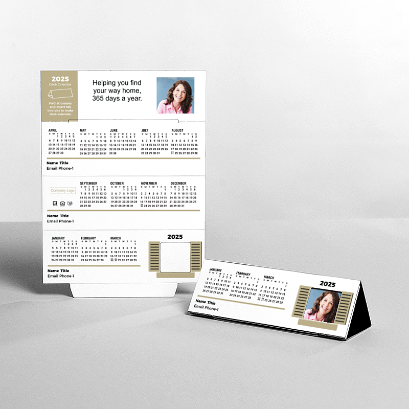 Picture of Custom Tented Desk Calendars - 2025