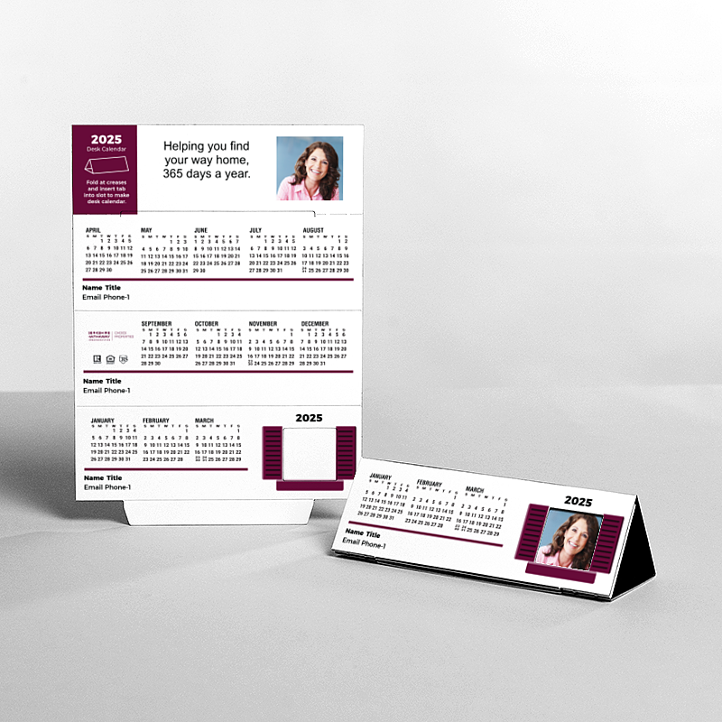 Picture of Custom Tented Desk Calendars - 2025