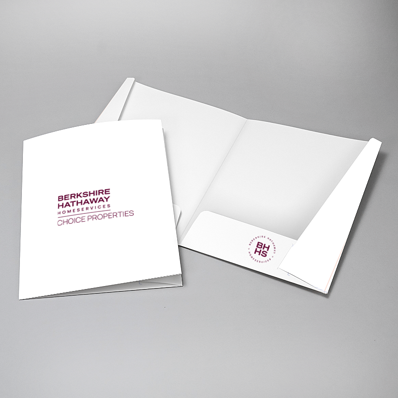 Picture of Glueless Pocket Folder - 8.875" x 11.5"